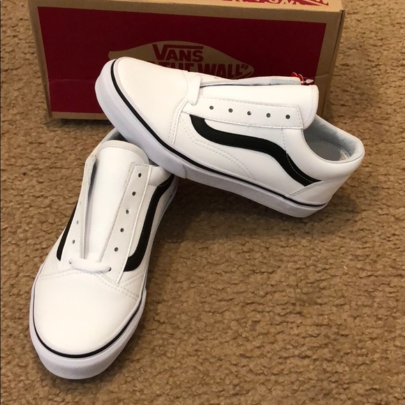 vans classic tumble old skool white black